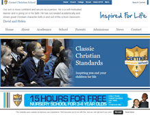 Tablet Screenshot of carmelchristianschool.org